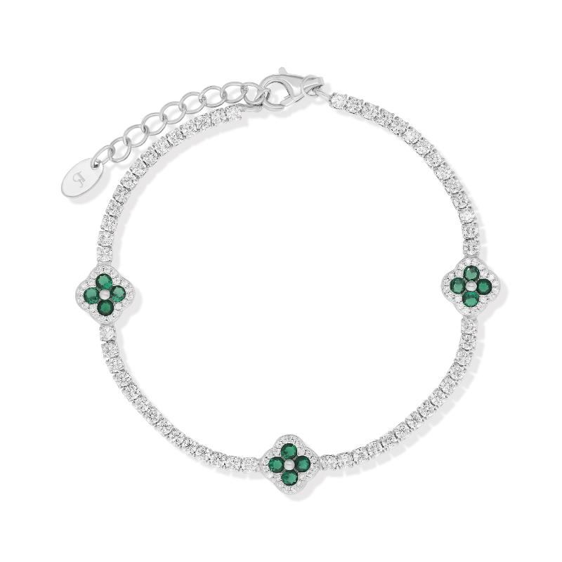 צמיד טניס פרח