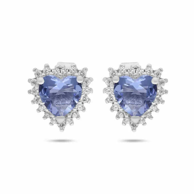 עגיל כסף לב