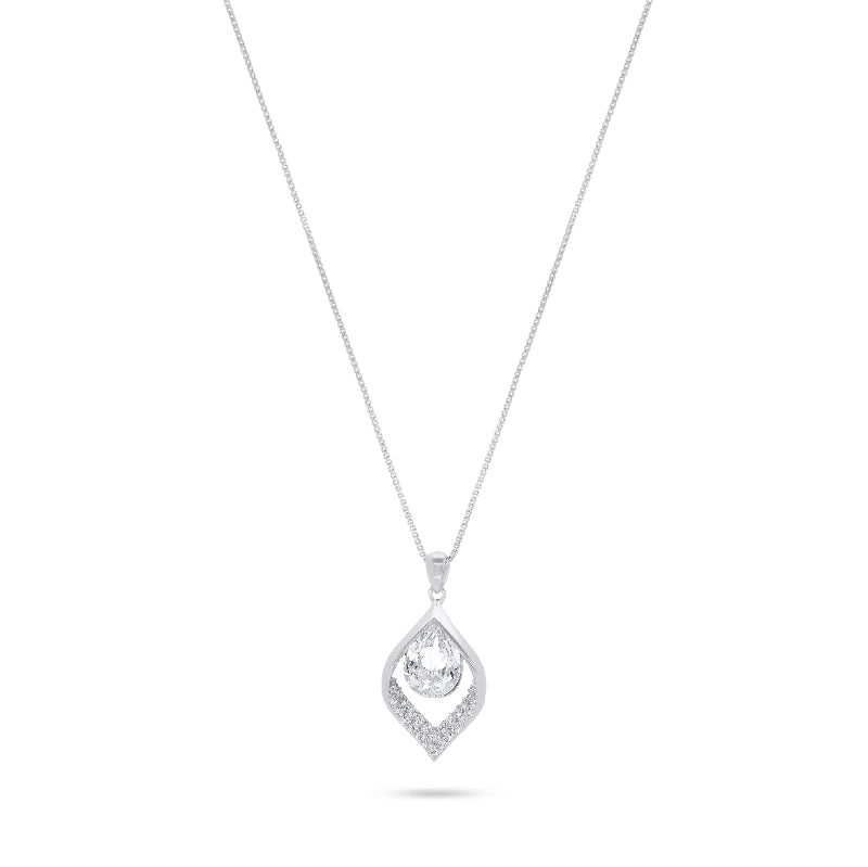 שרשרת כסף תליון טיפה