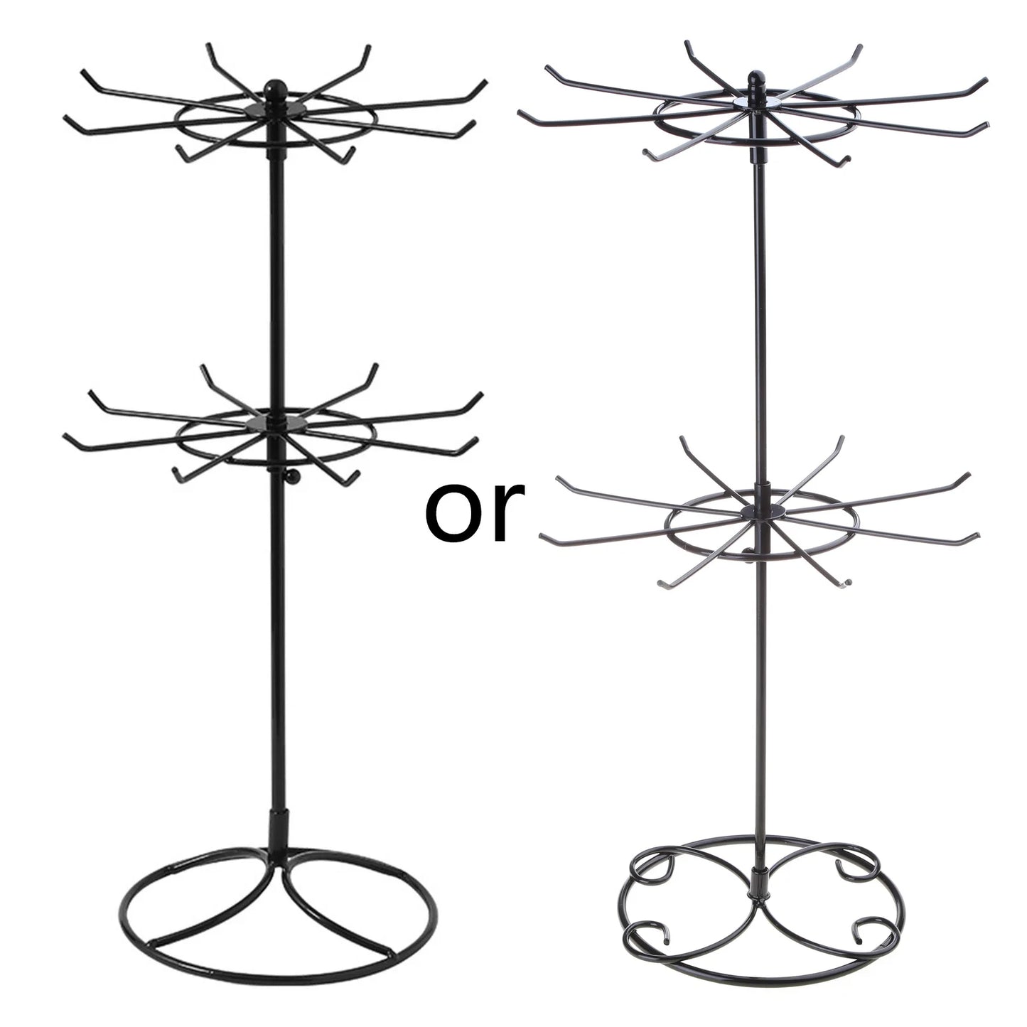 Jewelry Display Rack 2 Tier Rotating Necklace Holder Jewelry Tree Stand Jewelry Organizer for Necklaces Bracelet Earring