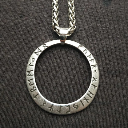 Viking Iceland Vegvisir Helmet Rune Circle Necklace Magic Men'S Amulet Pendant Nordic Viking Rune Valknut Wicca Jewelry Wholesal