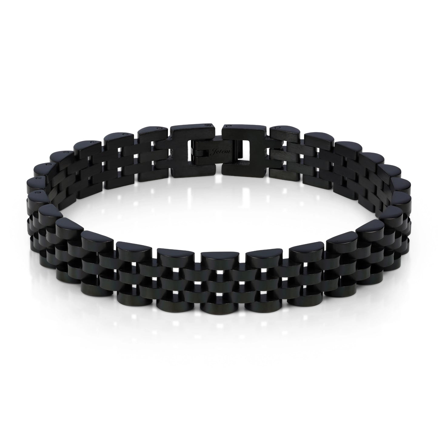 צמיד סטיל חוליות מבריק  JETEM