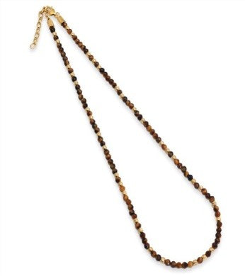 שרשרת לגבר חרוזים עין הנמר