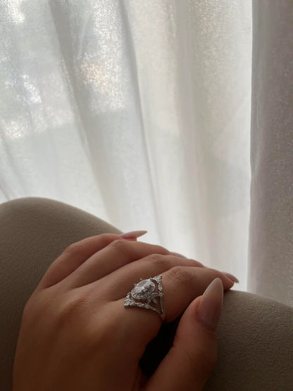 טבעת כסף דגם "ויקטוריה"