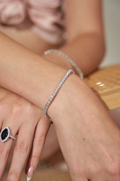 צמיד כסף טניס 2.5 מ"מ..