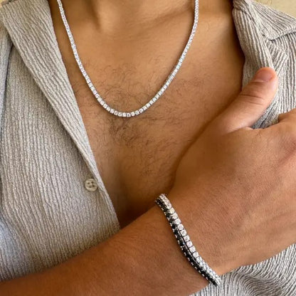 צמיד כסף טניס 3 מ"מ