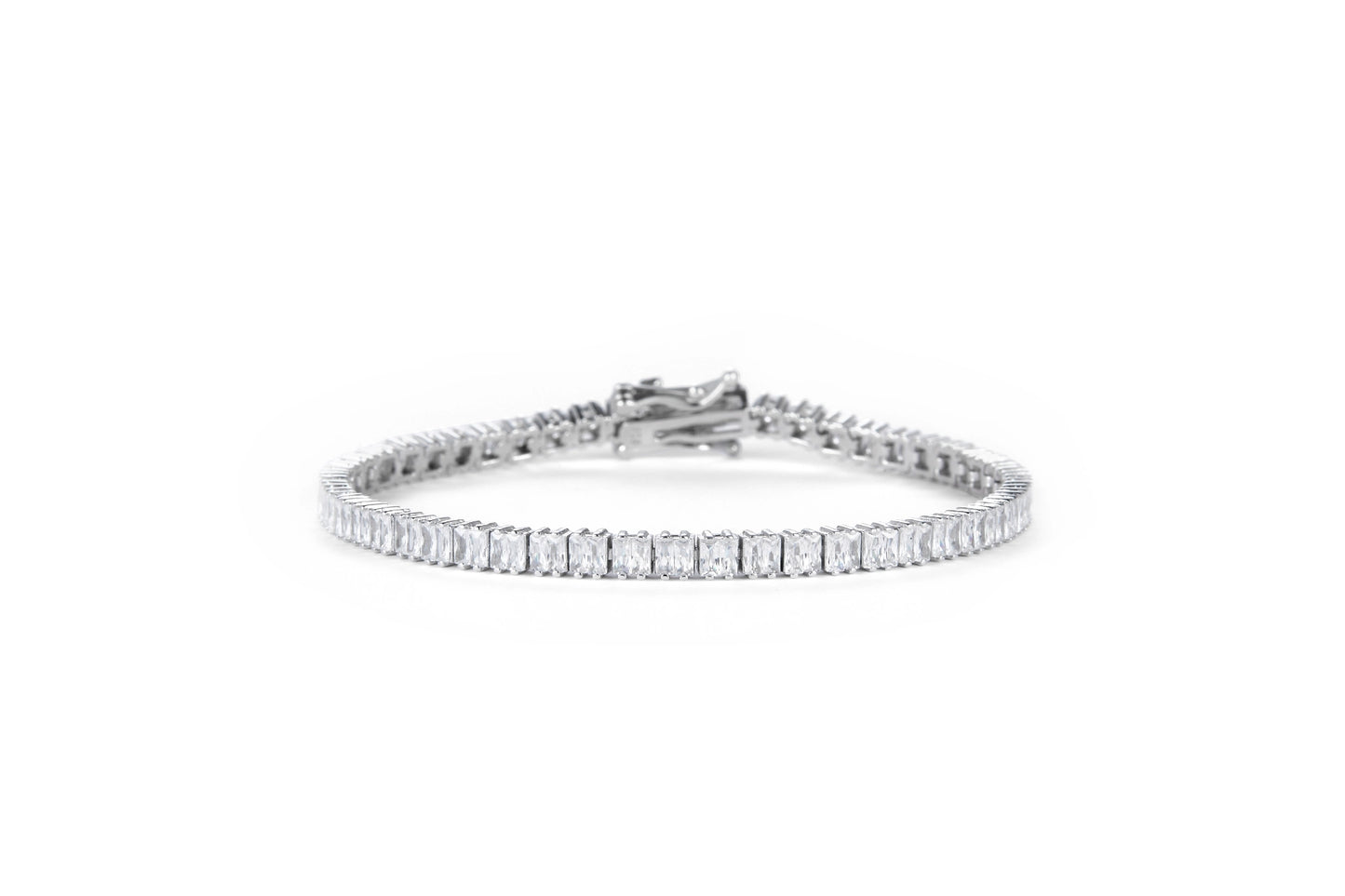 צמיד כסף טניס בגט