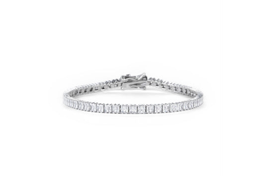 צמיד כסף טניס בגט