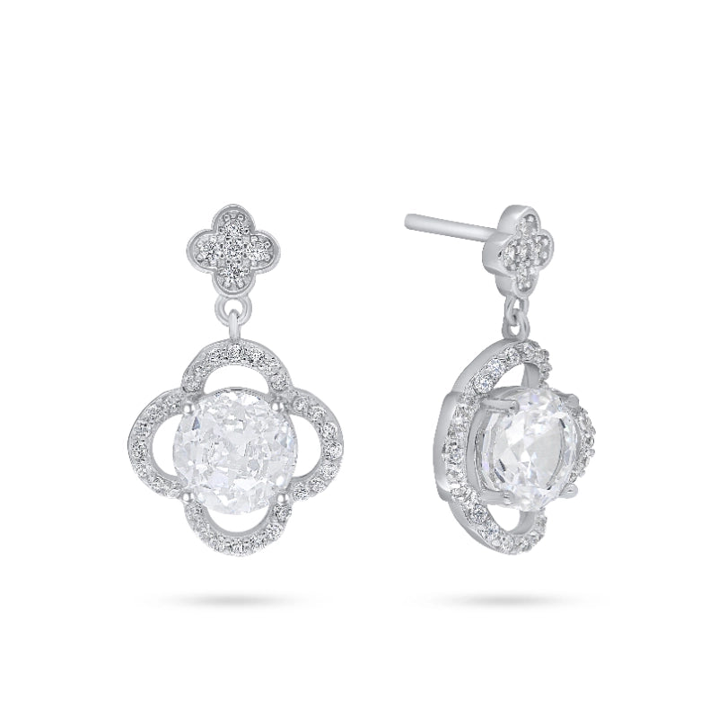 עגיל צמוד פרח זרקון