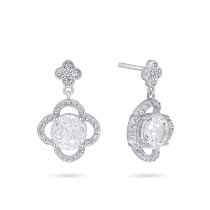 עגיל צמוד פרח זרקון