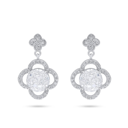 עגיל צמוד פרח זרקון