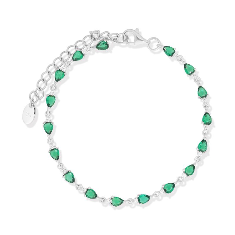 צמיד כסף טיפות קטנות