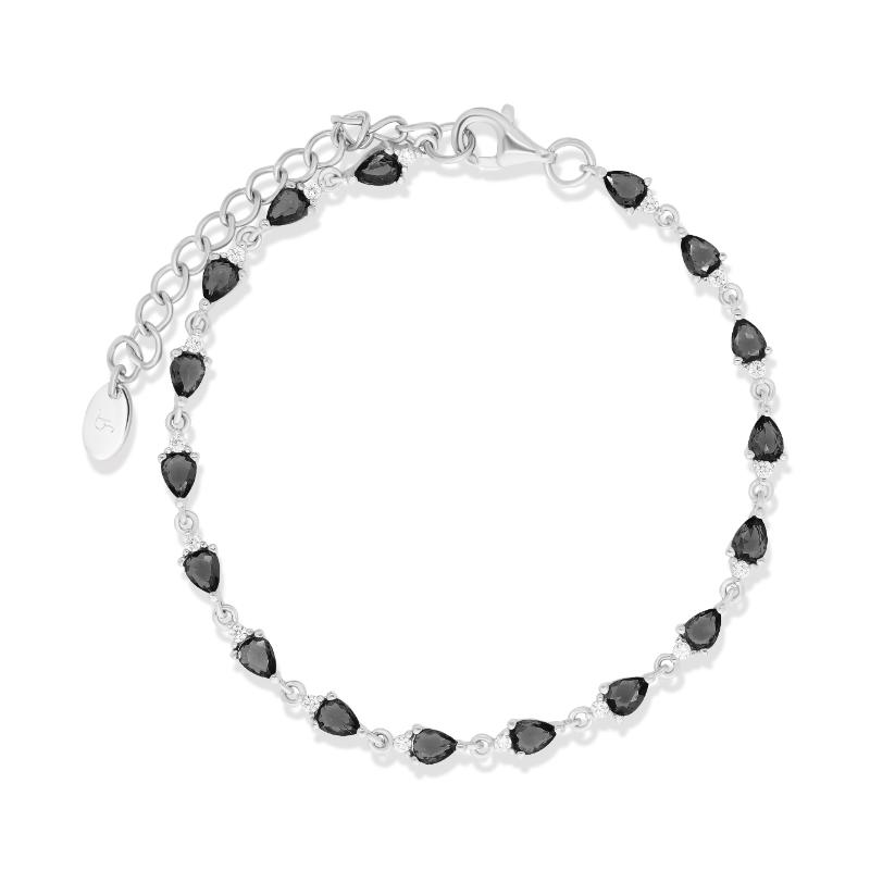 צמיד כסף טיפות קטנות