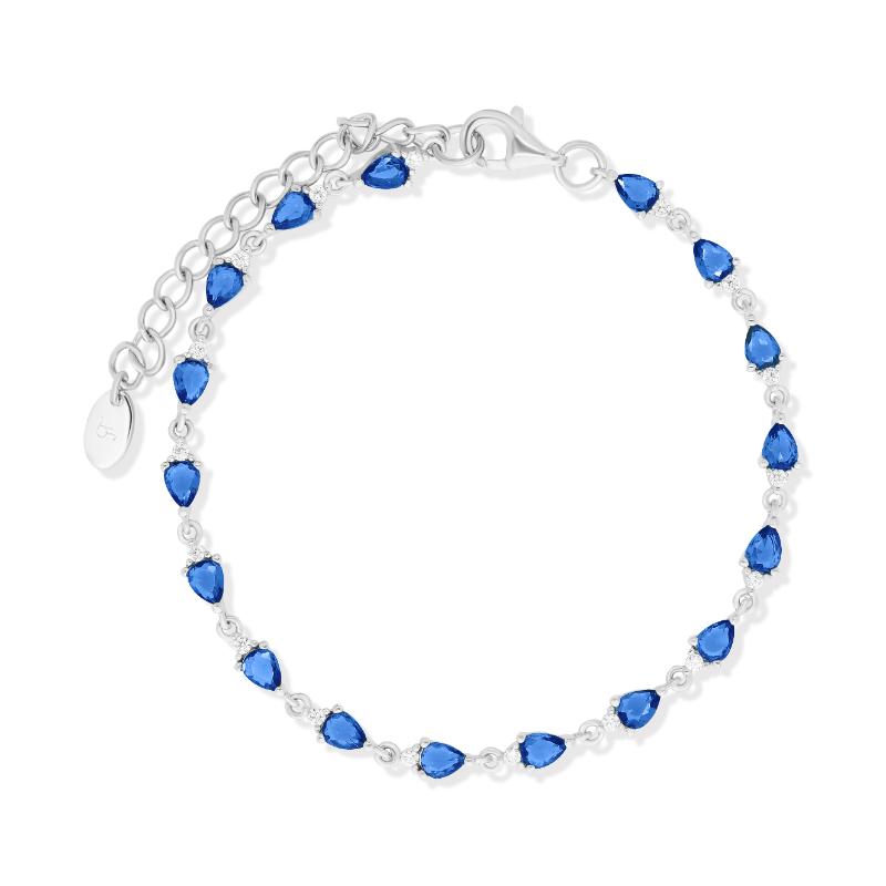 צמיד כסף טיפות קטנות