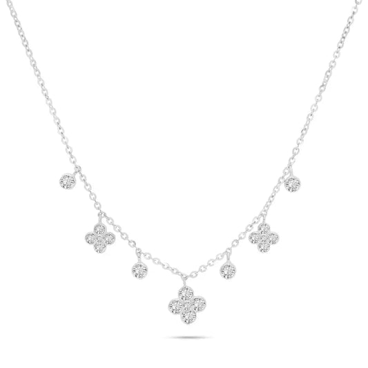 שרשרת כסף תלתנים קטנים