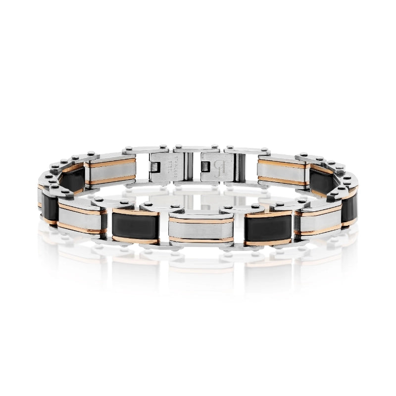 צמיד קרמי לגבר  דגם Royal Steel