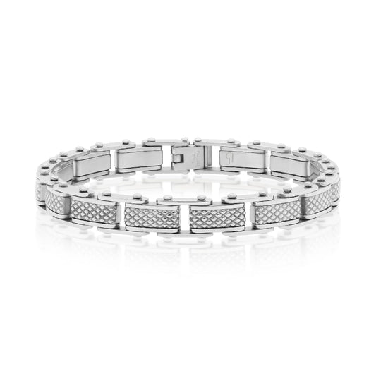 צמיד לגבר –  סטיל דגם SteelGrid