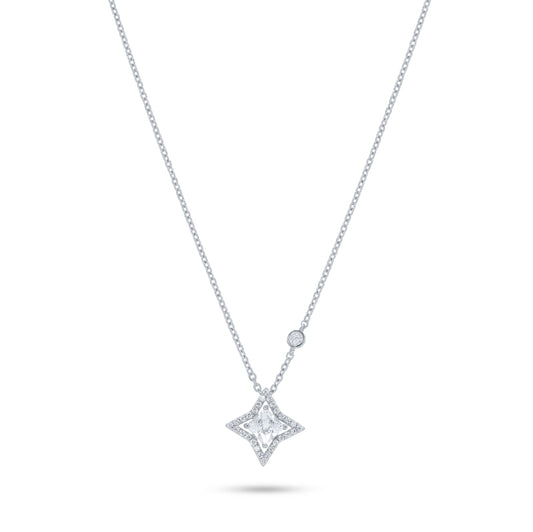 שרשרת כסף כוכב אלגנטית