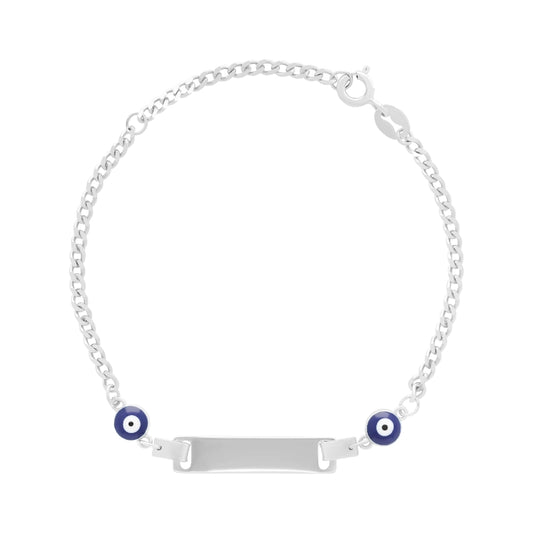 צמיד כסף תינוקות עין