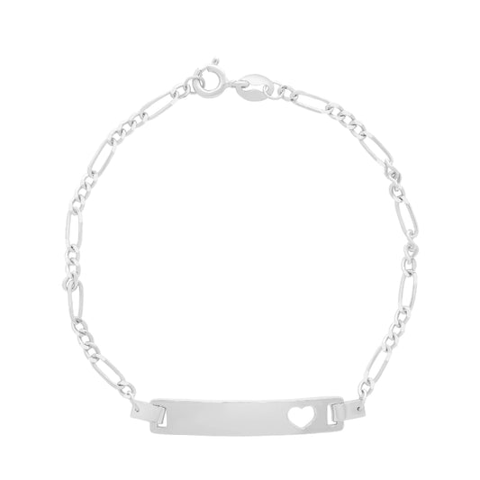 צמיד כסף תינוקות לב