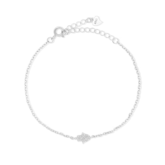 צמיד חמסה לרוחב משובץ