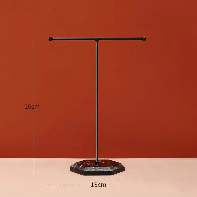 1Pcs Jewelry Display Stand for Both Men and Women Minimalist Style Desktop Finishing T Shaped Ornaments