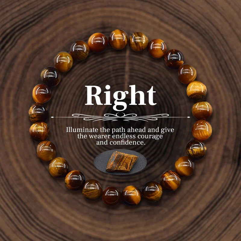 Stylish Natural Stone Beaded Bracelet for Good Luck 