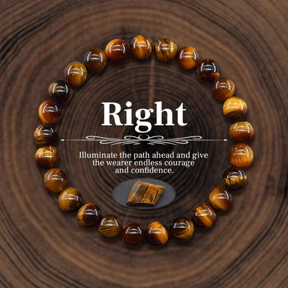 Stylish Natural Stone Beaded Bracelet for Good Luck 