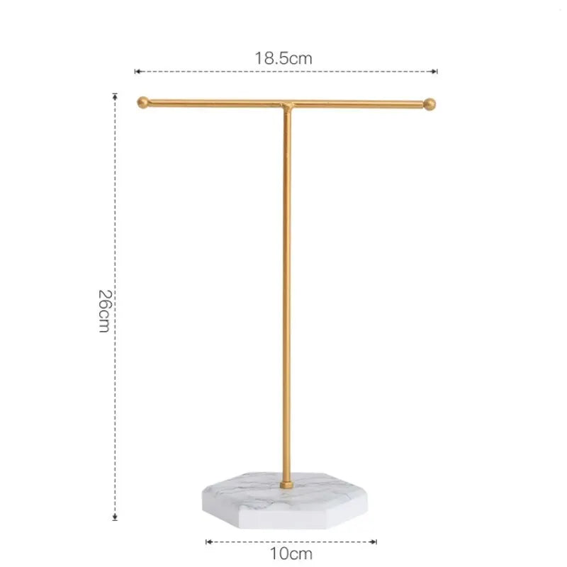 1Pcs Jewelry Display Stand for Both Men and Women Minimalist Style Desktop Finishing T Shaped Ornaments
