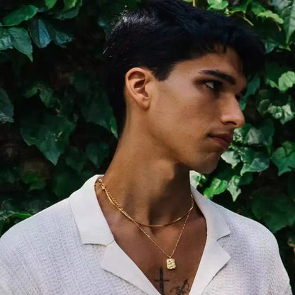 1.2Mm Simple Stainless Steel Box Chain Necklace Gold Color Titanium Steel Men Necklace Fashion Women Jewelry Trend Accessories