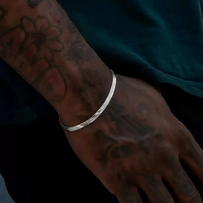 3Mm Silver Color Stainless Steel Flat Chain Bracelet Simple Bracelet for Men Retro Jewelry Trendy Accessories Women Bracelet