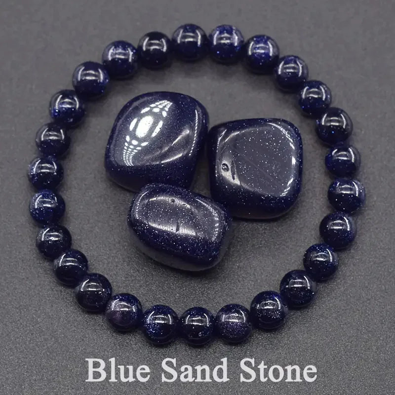 Stylish Natural Stone Beaded Bracelet for Good Luck 