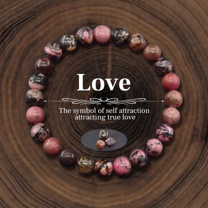 Stylish Natural Stone Beaded Bracelet for Good Luck 