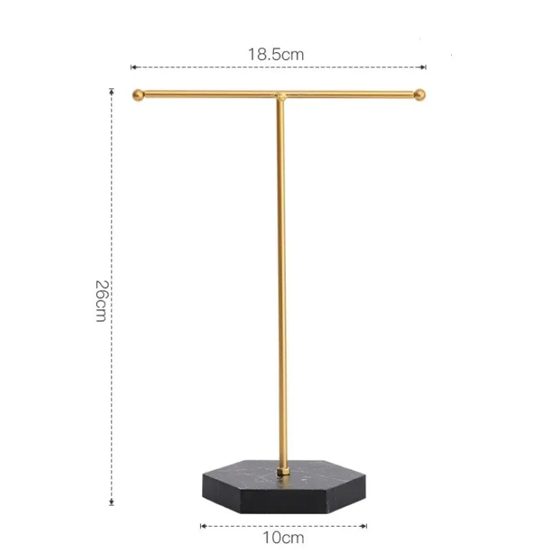 1Pcs Jewelry Display Stand for Both Men and Women Minimalist Style Desktop Finishing T Shaped Ornaments
