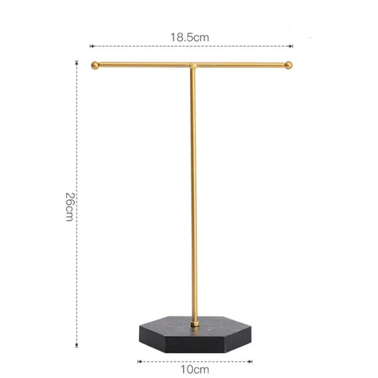 1Pcs Jewelry Display Stand for Both Men and Women Minimalist Style Desktop Finishing T Shaped Ornaments