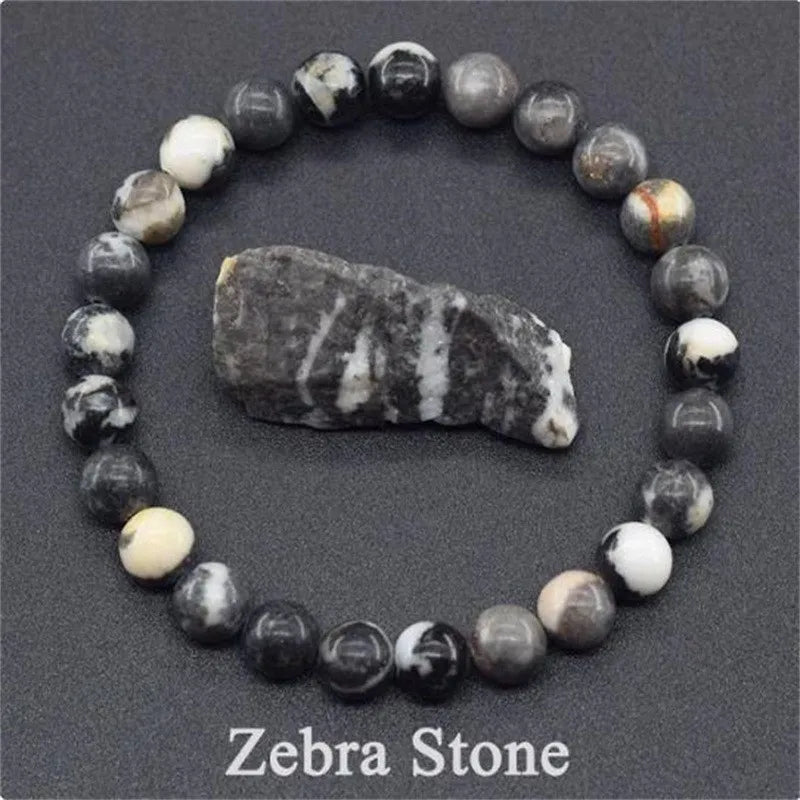 Stylish Natural Stone Beaded Bracelet for Good Luck 