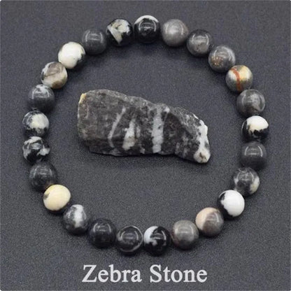 Stylish Natural Stone Beaded Bracelet for Good Luck 