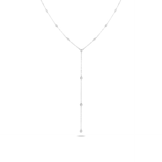 שרשרת כסף 925 עניבה עם תליוני טיפות
