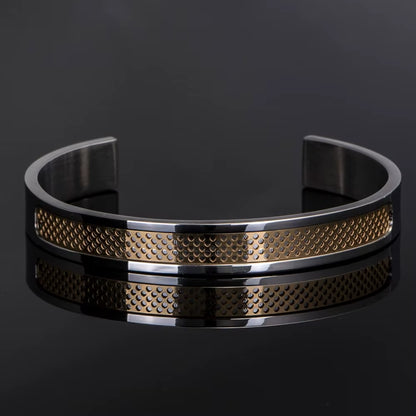 Luxury Stainless Steel Bracelet Men'S Cuff Bangles for Men Gold Color Bangle Love Charms Jewelry 2021 Stainless Steel Bangle
