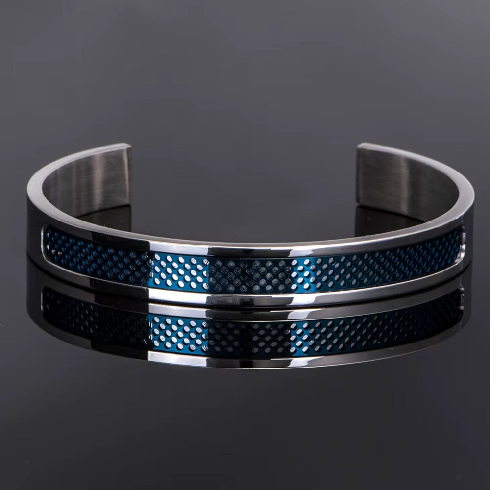 Luxury Stainless Steel Bracelet Men'S Cuff Bangles for Men Gold Color Bangle Love Charms Jewelry 2021 Stainless Steel Bangle